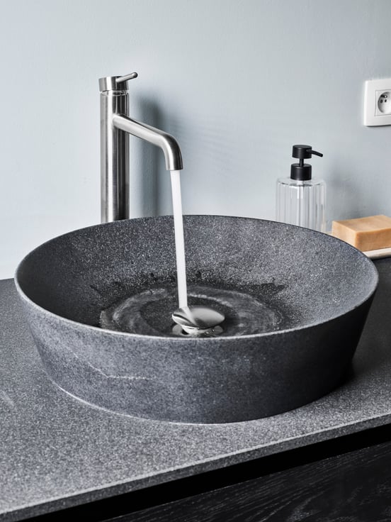 Balmani Still waskom verzoete graniet rond Ø 42,5 cm