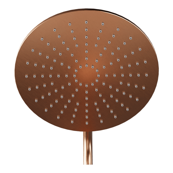 Blaufoss Round 300 colonne de douche de pluie mitigeur thermostatique Brushed Rosegold