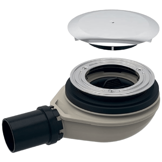 Geberit Metro siphon de douche rabaissé Ø 90 mm chrome