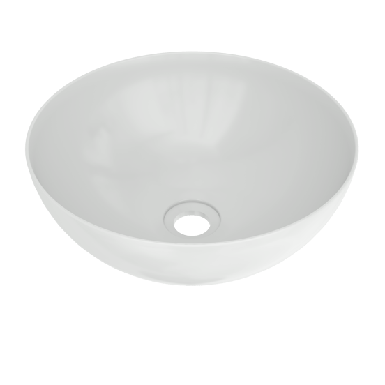 Luca Varess Supra waskom Glanzend Witte porselein rond Ø 36 cm