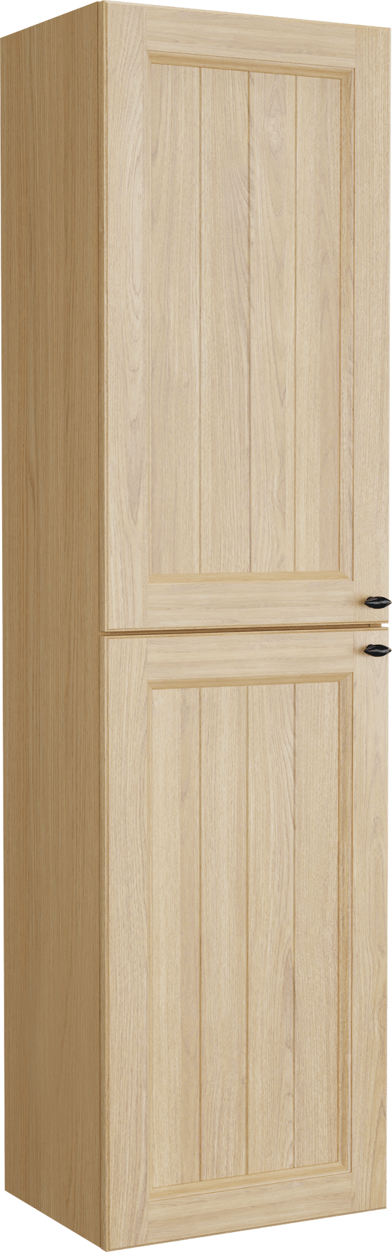 Balmani Lemon Badhochschrank: Hängend, Naturbelassene Eiche Furnier, 45 x 35 x 169 cm