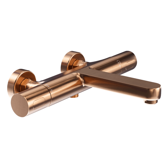 Blaufoss Apollo robinet baignoire thermostatique Brushed Rosegold