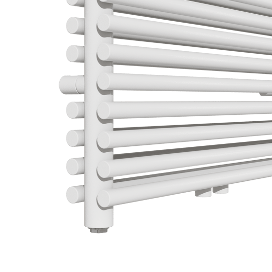 Vipera Alegria dubbele handdoekradiator 60 x 180 cm centrale verwarming Hoogglans Wit zij- en middenaansluiting 2010W