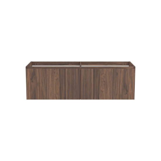 Balmani Idra zwevende wastafelonderkast 150 x 55 cm fineer notelaar 4 lades