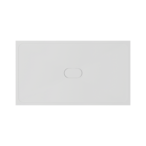 Balmani Artic douchebak 160 x 90 cm top solid mat wit