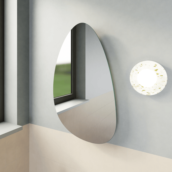 Luca Varess Organic organische toiletspiegel 40 x 65 cm