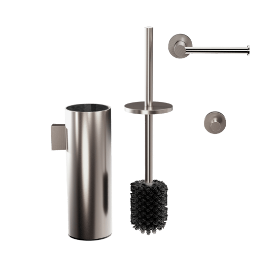 Blaufoss Harmony wc-accessoireset Brushed Coolmetal