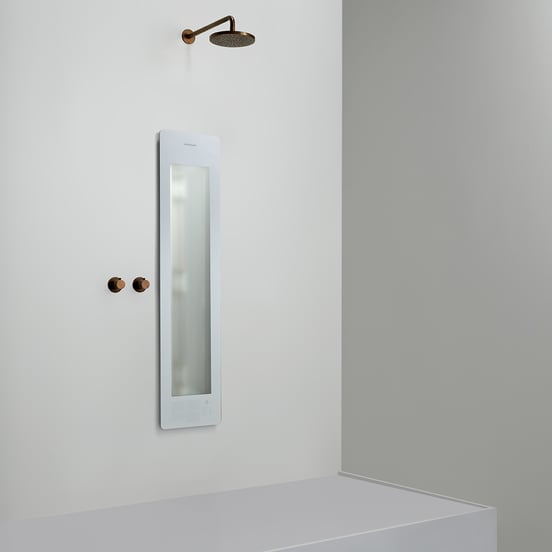 Sunshower One M encastrable en blanc avec lumière infrarouge