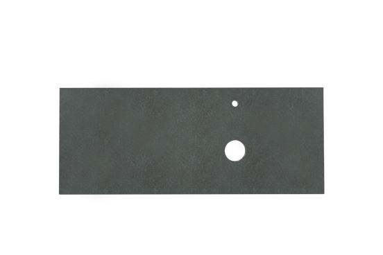 Balmani Rock tablette asymétrique gauche granite aiguisé 135 x 55 cm