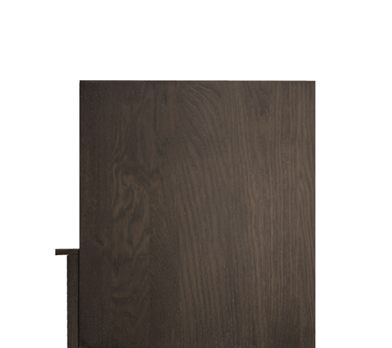 Balmani Forma zwevende badkamerkast gerookte eik 100 x 30 x 120 cm vert. sym. groef