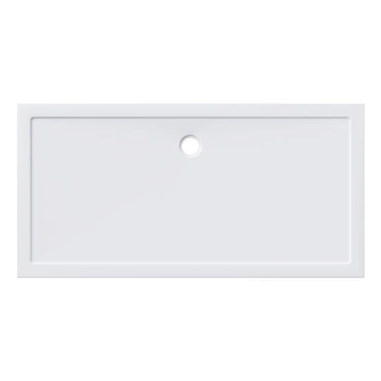 Luca Varess Soft Duschwanne: 180 x 90 cm, Acryl, Weiß matt