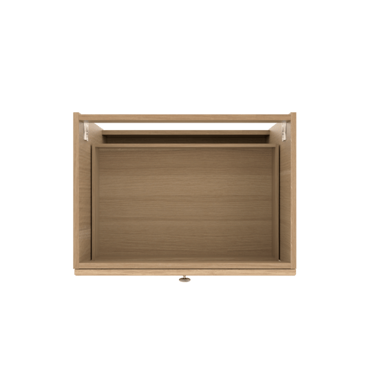 Balmani Lemon stehender Waschbeckenunterschrank: 75 x 55 cm, Eiche verwittert, 2 Schubladen