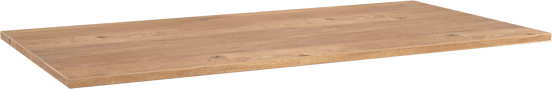 Storke Panton enkel wastafelblad ruwe eiken melamine 105 x 52 cm