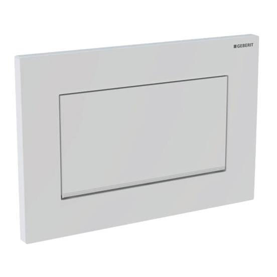 Sigma10 bedieningspaneel eenknopsbediening Hoogglans Wit voor UP320 of UP720 inbouwreservoir