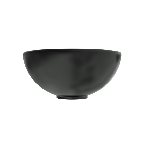 Linie Lavo vasque à poser porcelaine Noir Mat rond Ø 32 cm