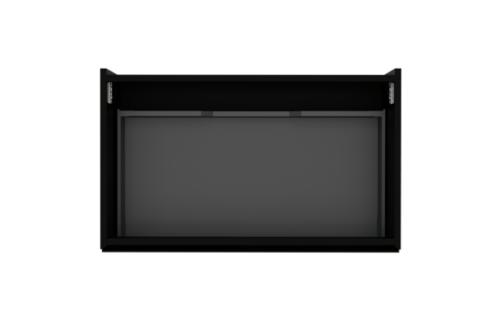 Storke Edge zwevende wastafelonderkast 85 x 52 cm mat zwart 1 lade