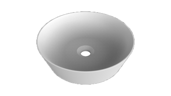 Balmani Still waskom matte Solid Surface rond Ø 38 cm