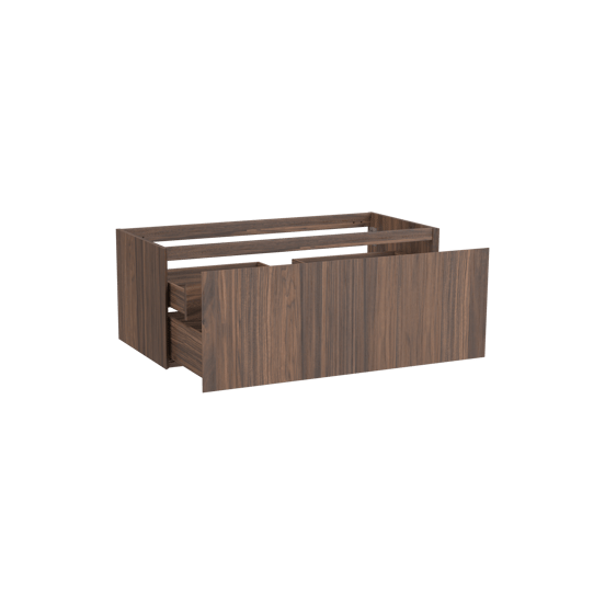 Balmani Idra zwevende wastafelonderkast 120 x 55 cm fineer notenhout 2 lades