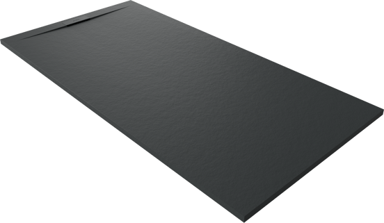 Balmani Andes Evolution receveur de douche 180 x 90 cm marbre composite Noir Mat
