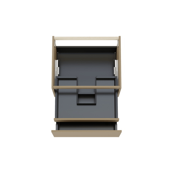 Balmani Sfera zwevende wastafelonderkast 67,5 x 55 cm Dune 2 lades