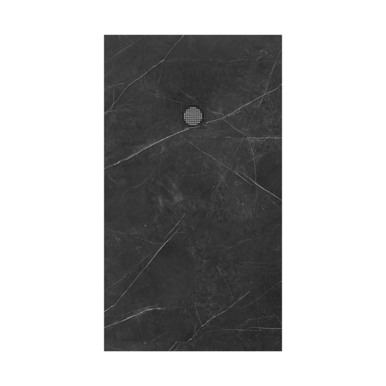 Luca Varess Suite receveur de douche 160 x 90 cm marbre composite Marble Dark 