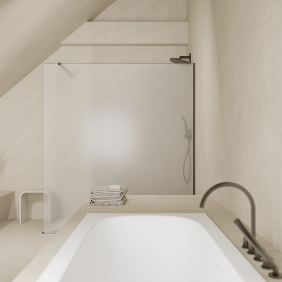 Balmani Modular paroi de douche permafrost 176 x 200 cm, avec coating