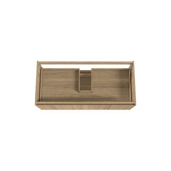 Balmani Fila meuble sous-vasque suspendu 120 x 55 cm plaqué chêne naturel 2 tiroirs