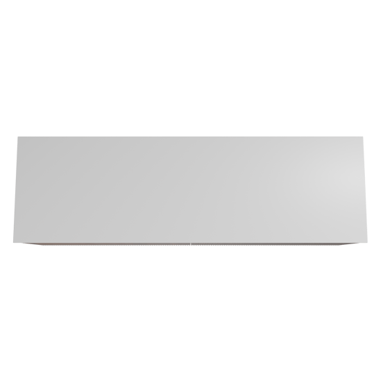 Storke Ribs zwevend badmeubel 170 x 52 cm notenhout met Tavola enkel of dubbel wastafelblad in solid surface mat wit, Verticale symmetrische rechte ribbel