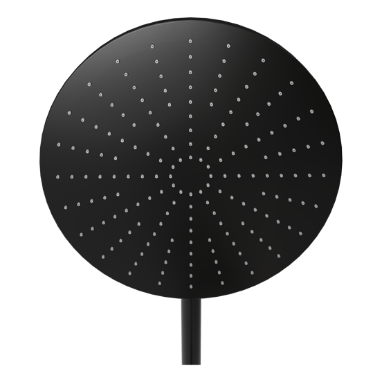 BLAUFOSS Nola 300 opbouw regendoucheset thermostatische kraan Mat Zwart