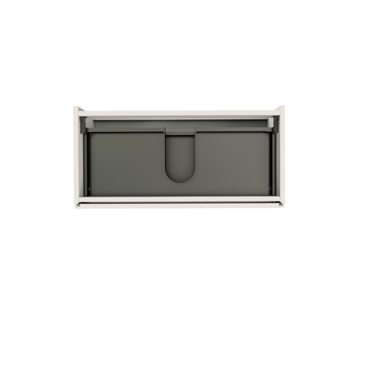 Storke Edge meuble sous-lavabo suspendu 80 x 40 cm blanc mat 2 tiroirs