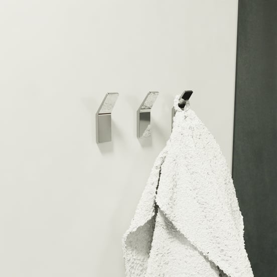 Balmani Amo Haken-Set, 3 Stück, Chrom glänzend