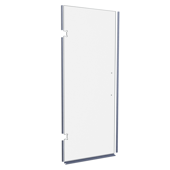 Balmani Modular Panneau en verre et joints pour porte de douche 841 mm Verre transparent