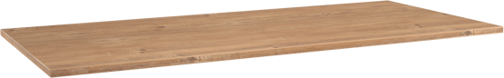 Storke Panton Einzel- oder Doppelwaschtischplatte, Melamin in roher Eiche, 120 x 52 cm