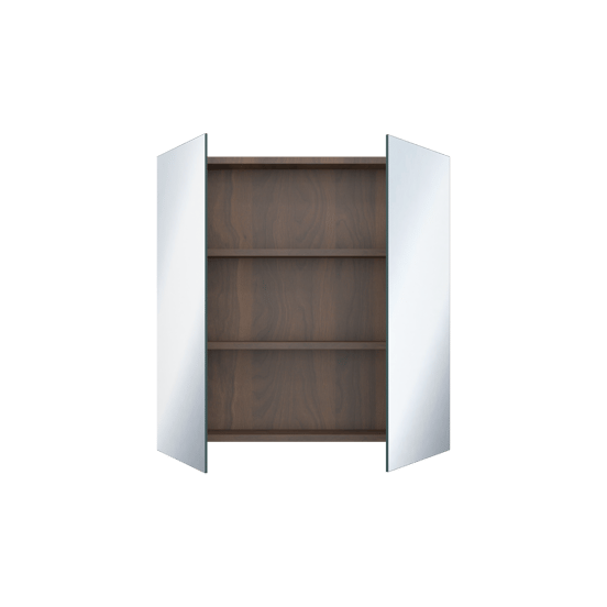 Storke Reflecta spiegelkast 75 x 75 cm notelaar