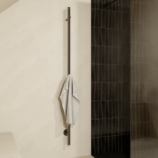 Blaufoss Mondo chauffe-serviette 3 x 170 cm brushed gunmetal 35W