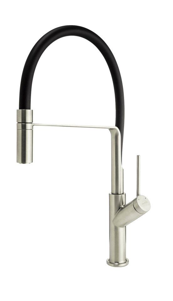 Blaufoss District robinet de cuisine avec douchette extractible Brushed Coolmetal