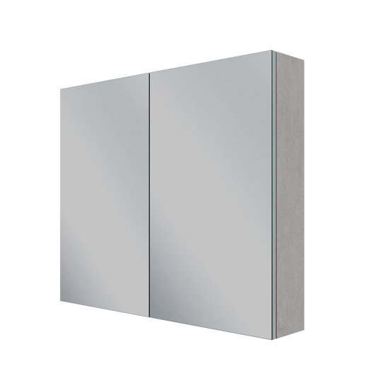 Linie Montro spiegelkast 90 x 75 cm beton grijs