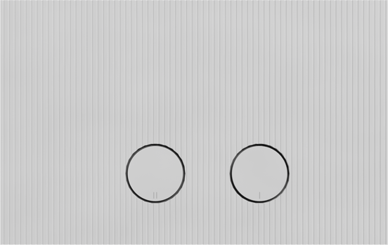 Perola Ribs bedieningspaneel Mat Wit voor UP320 of UP720 inbouwreservoir