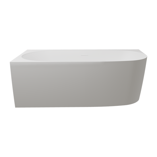Luca Varess Sutilo baignoire d'angle gauche duo 160x75cm acrylique blanc mat