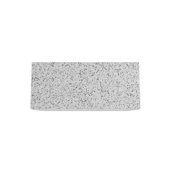 Storke Edge meuble salle de bains à poser 120 x 52 cm blanc mat avec Tavola tablette simple ou double en blanc/noir mat terrazzo