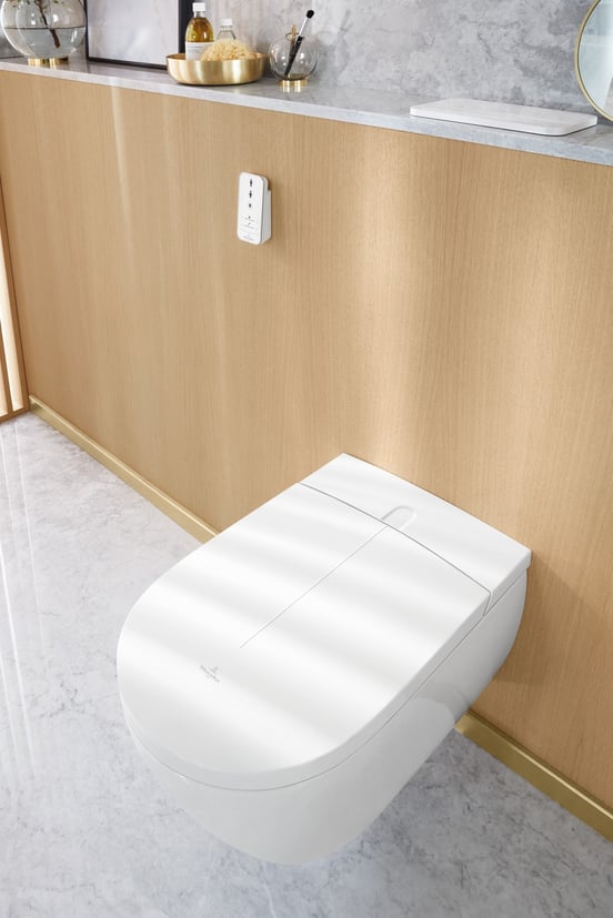 Villeroy & Boch ViClean-I100 douche wc Hoogglans Wit randloos