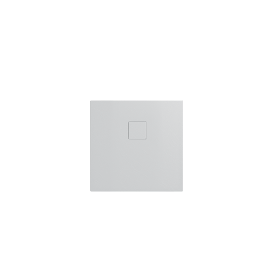 Linie Rumba douchebak 80 x 80 cm acryl mat wit leisteenstructuur