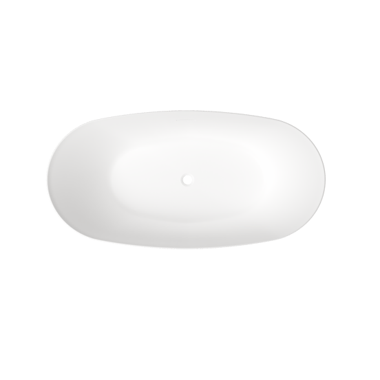 Luca Varess Sutilo baignoire îlot 140 x 70 cm acrylique blanc mat