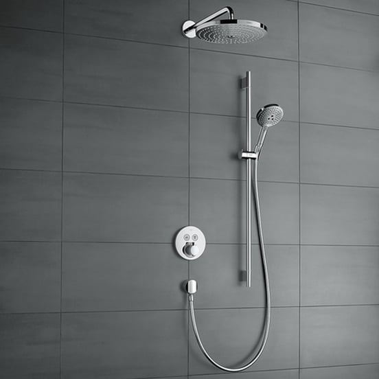 Hansgrohe Raindance Select S240 hoofddouche met muursteun ø24cm chroom