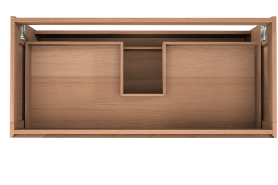 Balmani Mitra zwevende wastafelonderkast 120 x 55 cm teak 2 lades