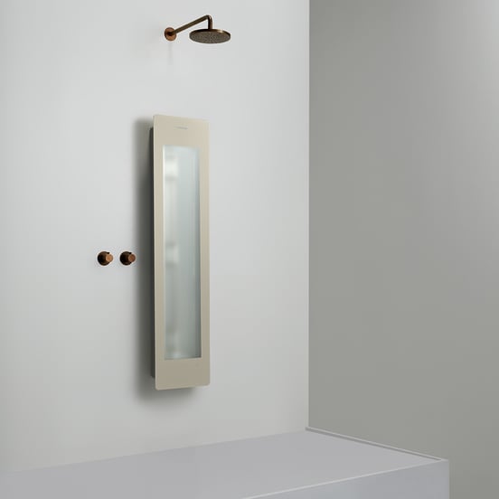 Sunshower One M en saillie en sand white avec lumière infrarouge