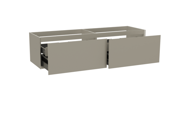 Balmani Idra zwevende wastafelonderkast 180 x 55 cm steengrijs 4 lades