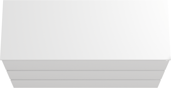 Linie Lado staand badmeubel 120 x 46 cm mat wit met Lado dubbel wastafelblad in composietmarmer mat wit