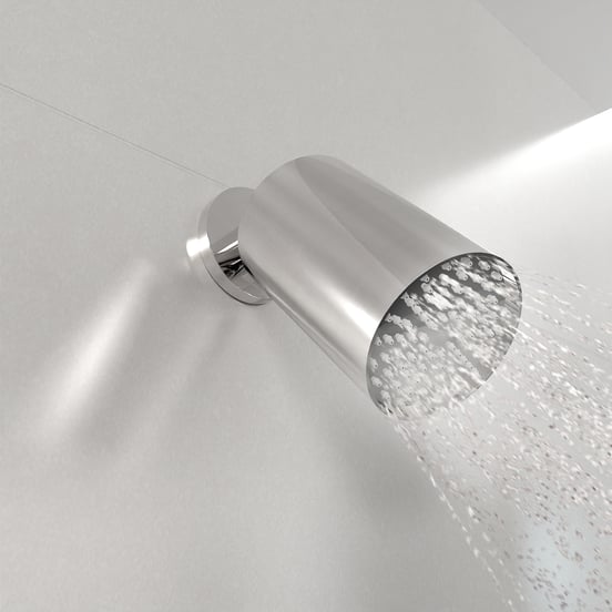 Blaufoss Luxor 90 Hoofddouche rond 14 x 9 cm met wand douchearm chroom