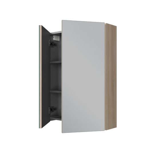 Linie Montro spiegelkast 60 x 75 cm lichte eik